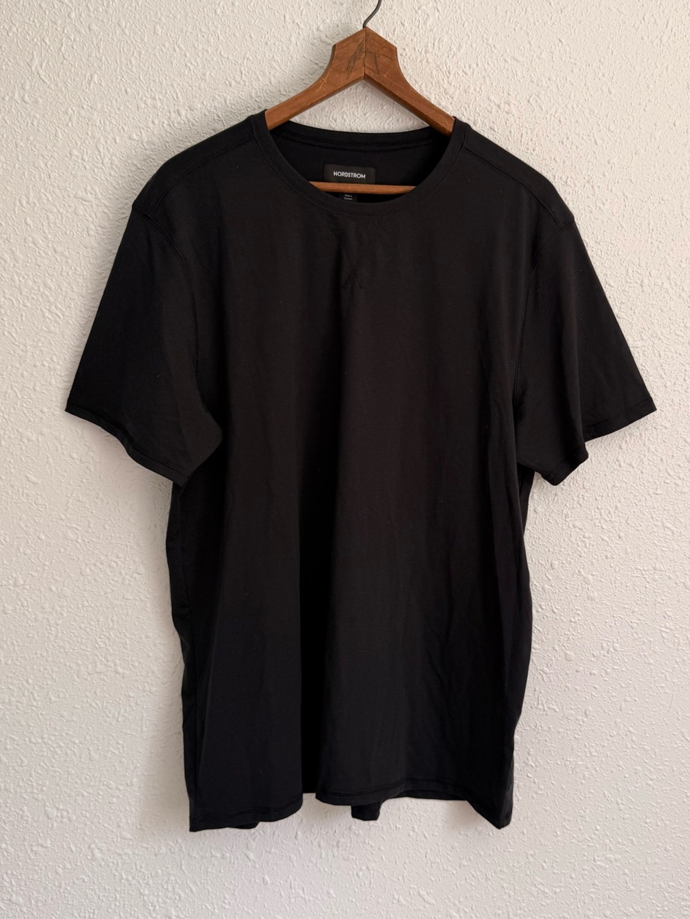 Nordstrom black crewneck t shirt mens XL